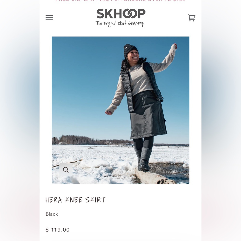 SKHOOP Knee Length Skirt